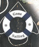 Blue/White Gone Sailing Life Ring