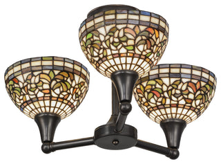22W Tiffany Turning Leaf 3 LT Flushmount
