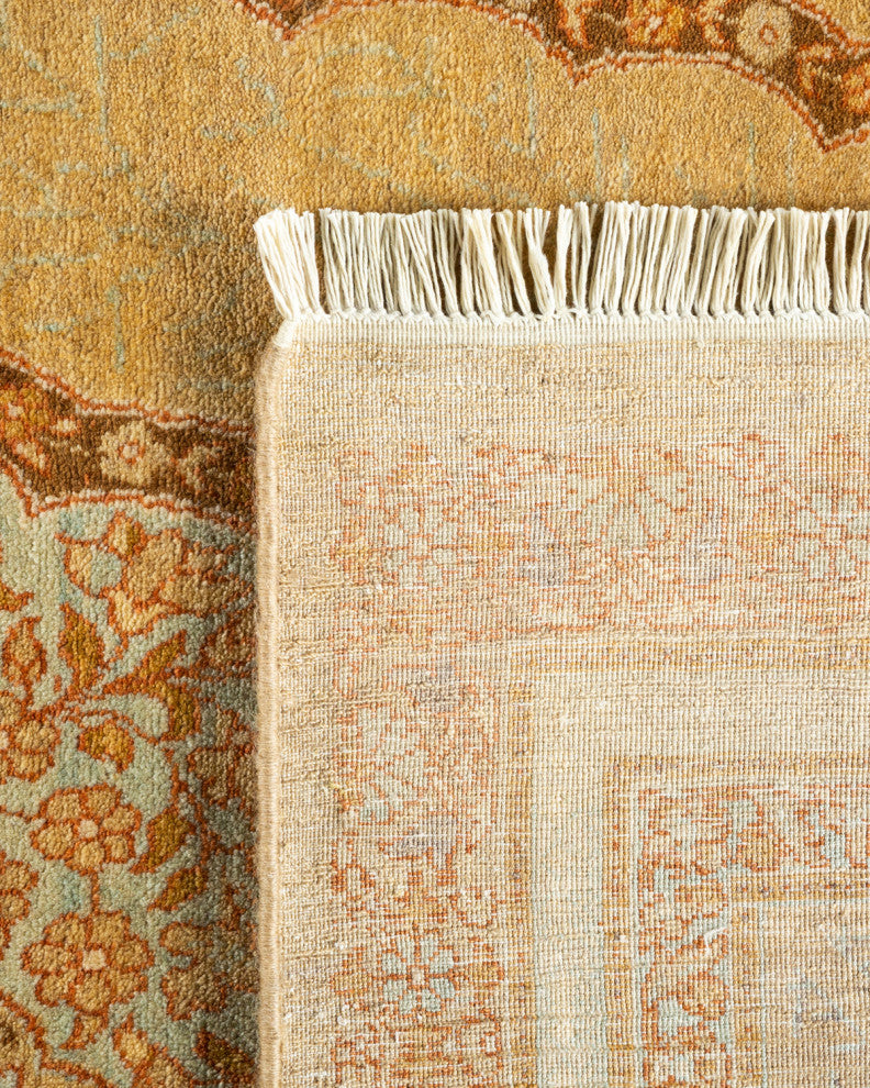 Mogul, One-of-a-Kind Hand-Knotted Area Rug Yellow, 6' 3 x 8' 10