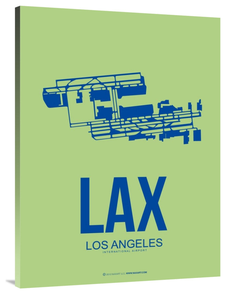 "LAX Los Angeles Poster 1" Fine Art Print
