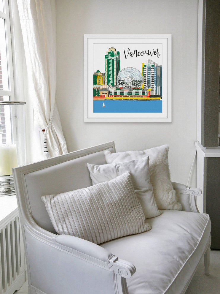 "Vancouver Lakeview" Framed Print by Molly Rosner