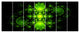 Cabalistic Green Fractal Design, Abstract Canvas Art Print, 83"x32", 7 Panels