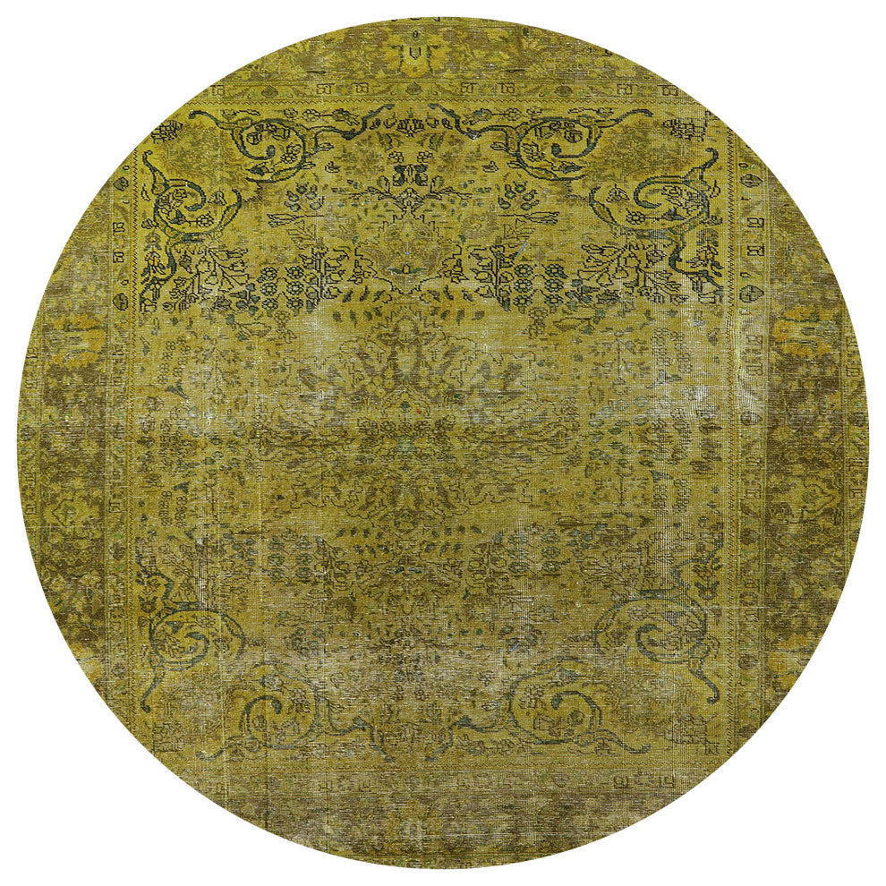 Ahgly Company Indoor Round Mid-Century Modern Area Rugs, 5' Round