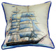 Betsy Drake Whaling Ship Extra Large 22 X 22 Indoor / Outdoor Pillow