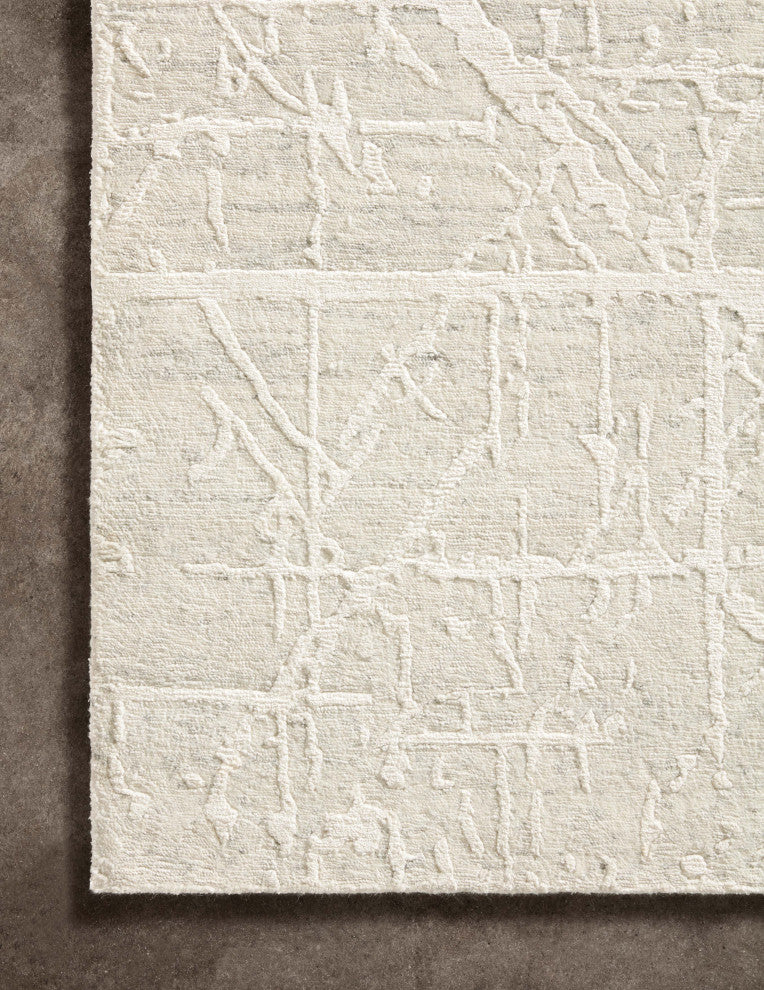 Loloi Atlas Bone / Silver 18" x 18" Swatch Area Rug