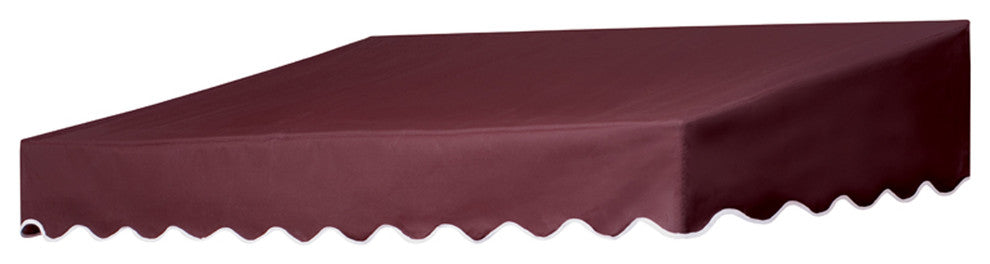 6' Traditional Door Canopy in a Box,  Burgundy