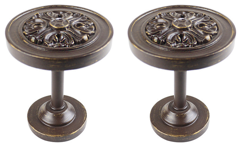 Urbanest Set of 2 Hamlin Drapery Medallion Holdback, Bronze With Gold