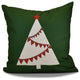 Decorative Holiday Outdoor Pillow Geometric Print, Green, 20"x20"