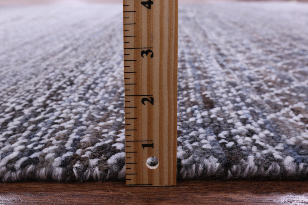 8' 0" X 10' 0" Savannah Grass Handmade Wool Rug - Q13257