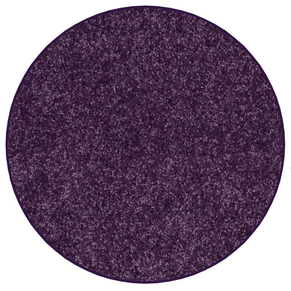 Shaw Carpet Kids Crossing Grape Jelly Area Rugs, Round, 4''
