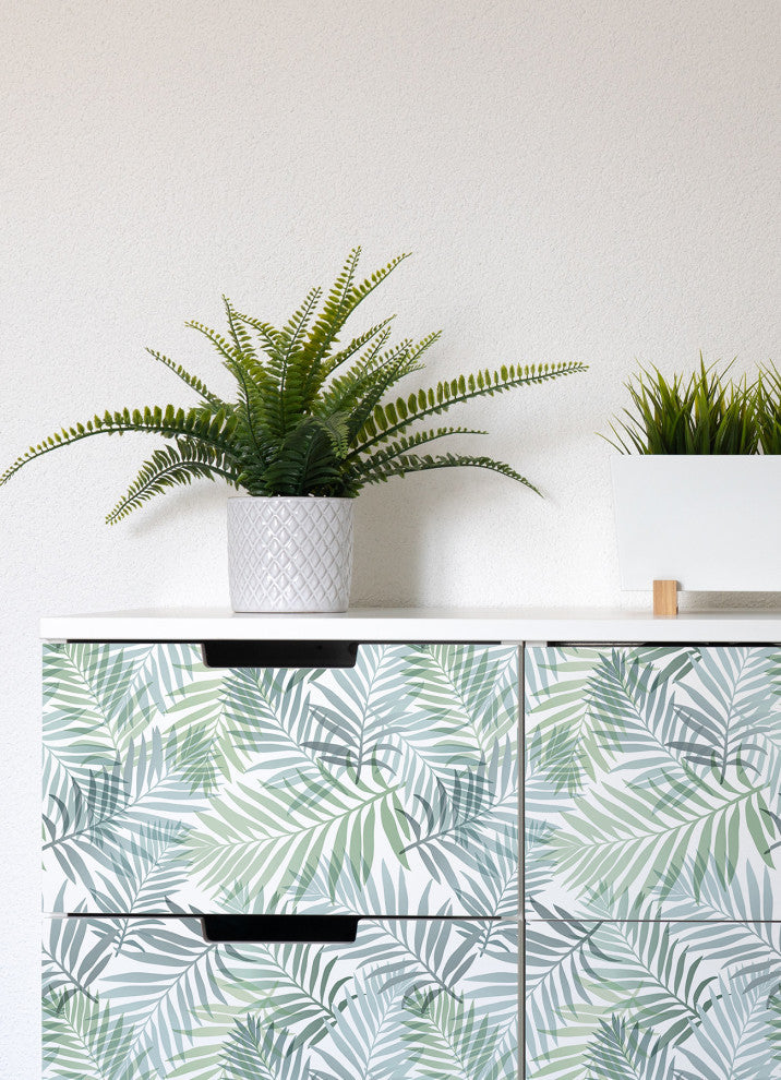 Blue Tropical Vibe Peel & Stick Wallpaper