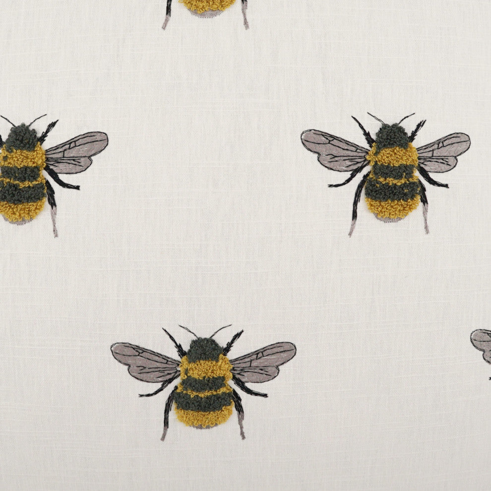 Busy Bee Pillow - White