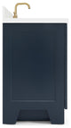ARIEL Taylor 43" Left Offset Rectangle Sink Midnight Blue Vanity Quartz Top