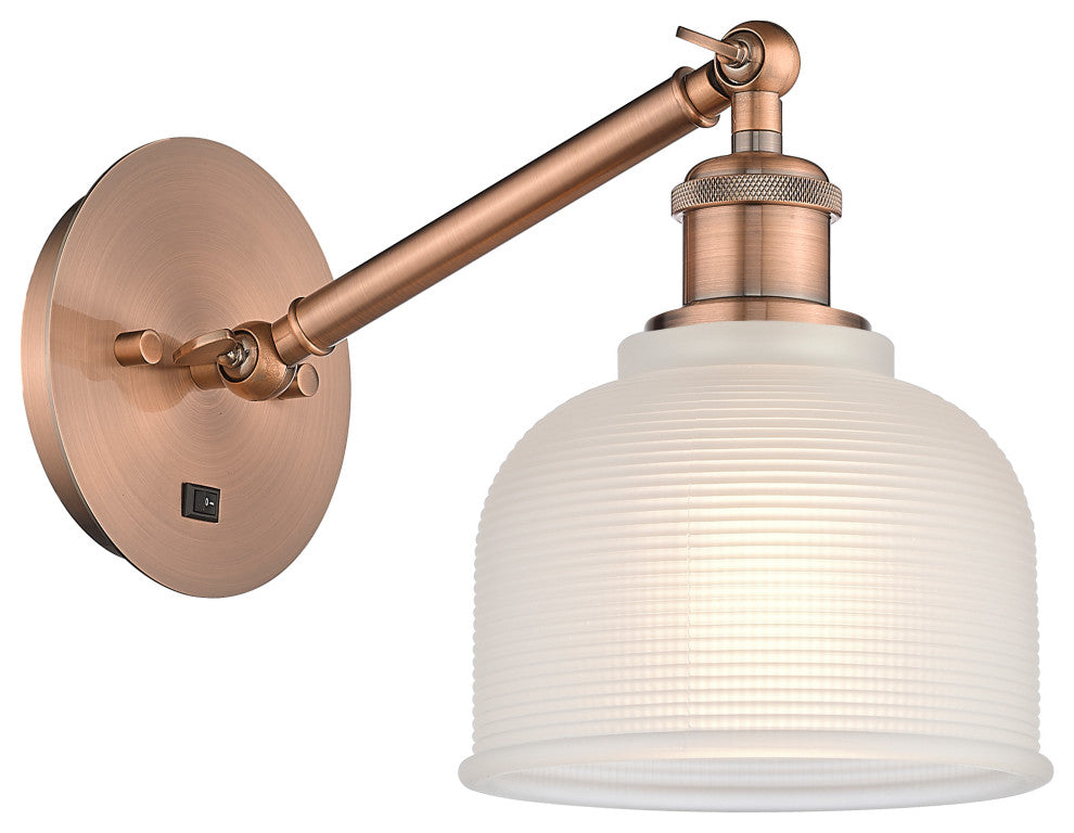 Innovations 317-1W-AC-G411-LED 1-Light Sconce, Antique Copper