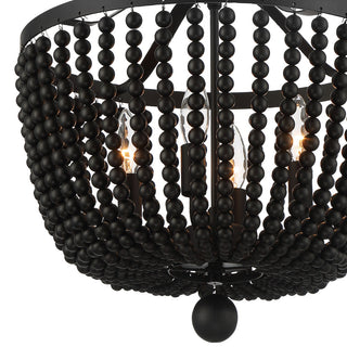 Rylee Four Light Chandelier in Matte Black