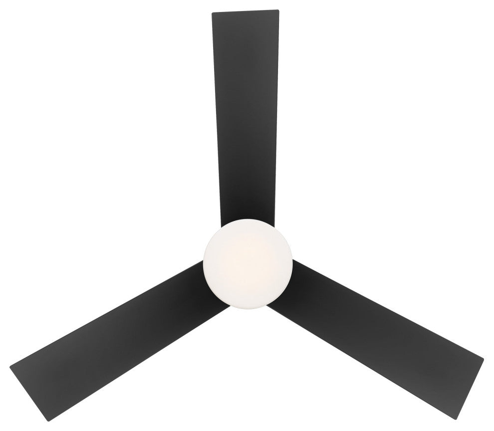 Axis 3-Blade Smart Ceiling Fan 44" Matte Black, 2700K LED Kit