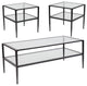 3 Piece Glass Shelf Table Set