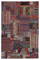 Rug N Carpet - Handmade Turkish 6' 8'' x 9' 11'' Vintage Patchwork Kilim Rug