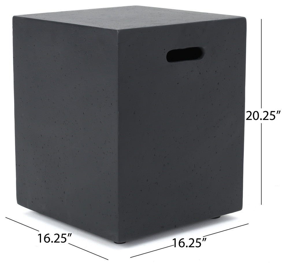 Gaylor Outdoor 40,000 BTU Lightweight Concrete Bowl Fire Pit with Tank Holder