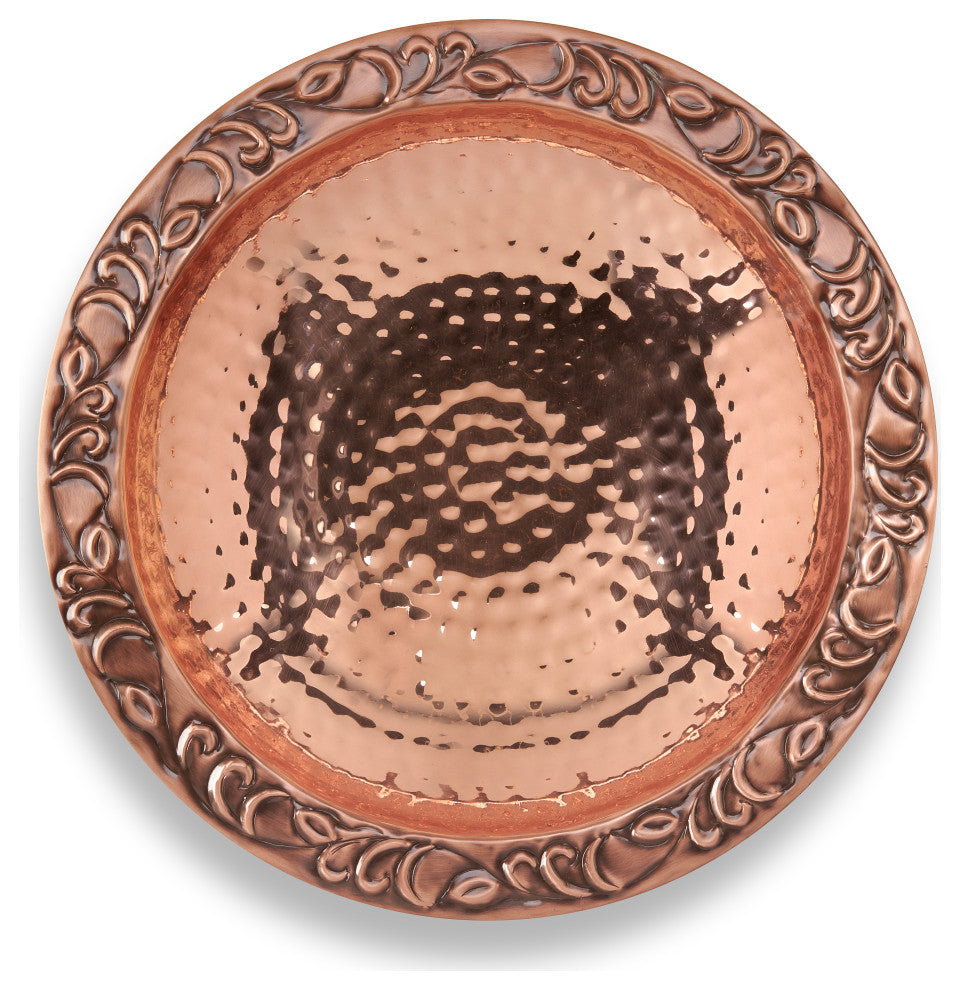 Pure Copper 18" Hanging Bird Bath By Good Directions