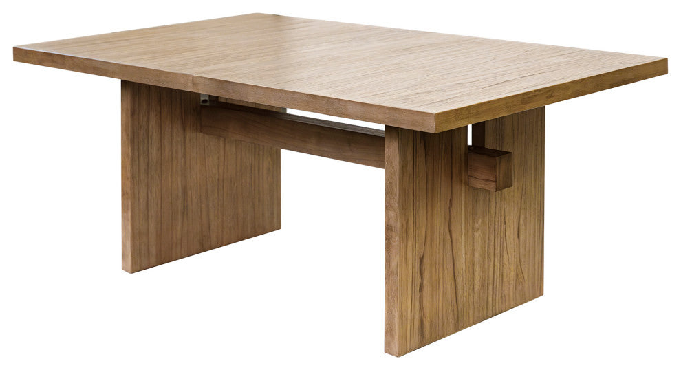 Coastal Wood Kitchen Table, Dining Table, Rectangular Table, Office Table, Brown