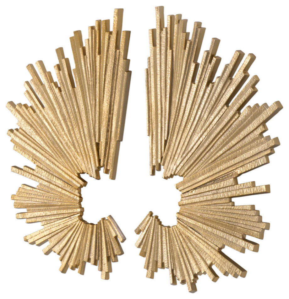 Gold Abstract Wall Deco Set of 2, Eichholtz Bryant