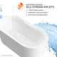 Atlantis Whirlpools Royale 34 x 67 Oval Freestanding Air Jetted Bathtub