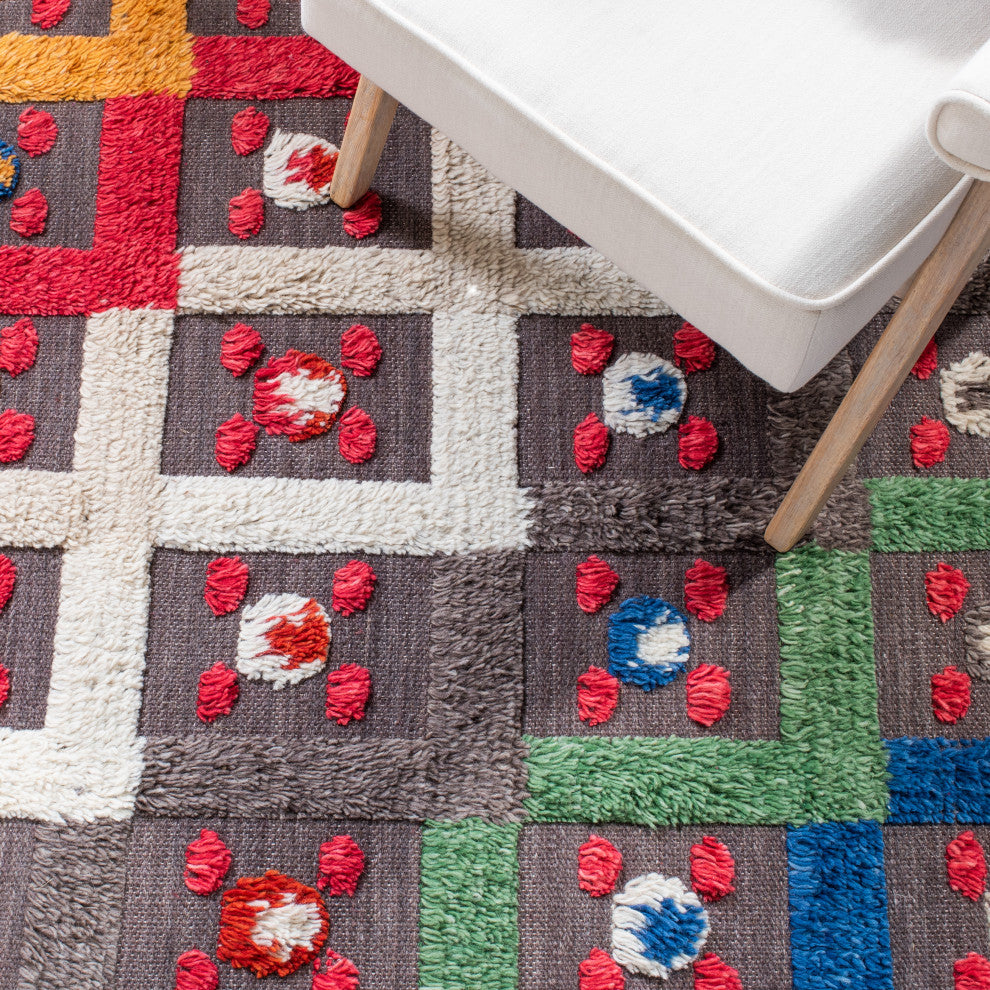 Safavieh Casablanca Collection CSB576N Rug, Blue/Green, 5' X 8'