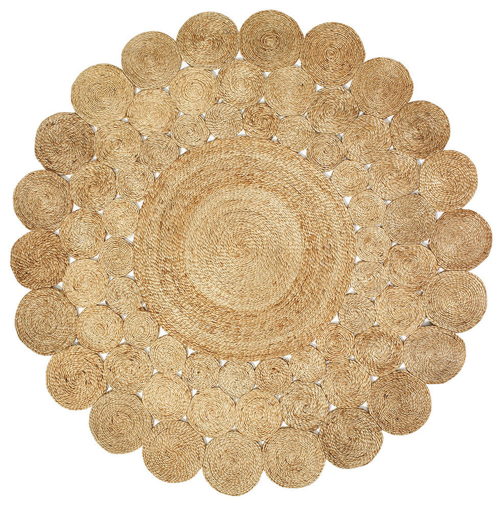 Orbital Organic Jute Area Rug, 8' Round