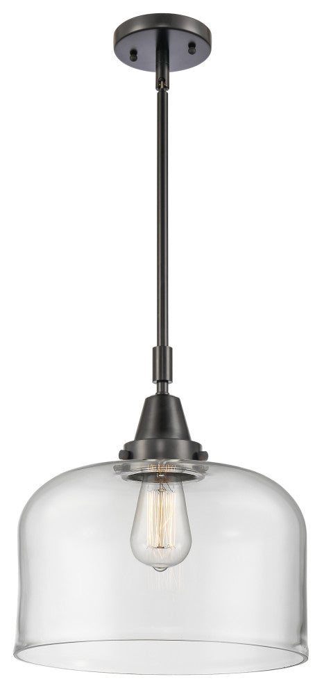 Innovations Lighting 447-1S-BK-G72-L Bell 1 Light 12" Mini Pendant