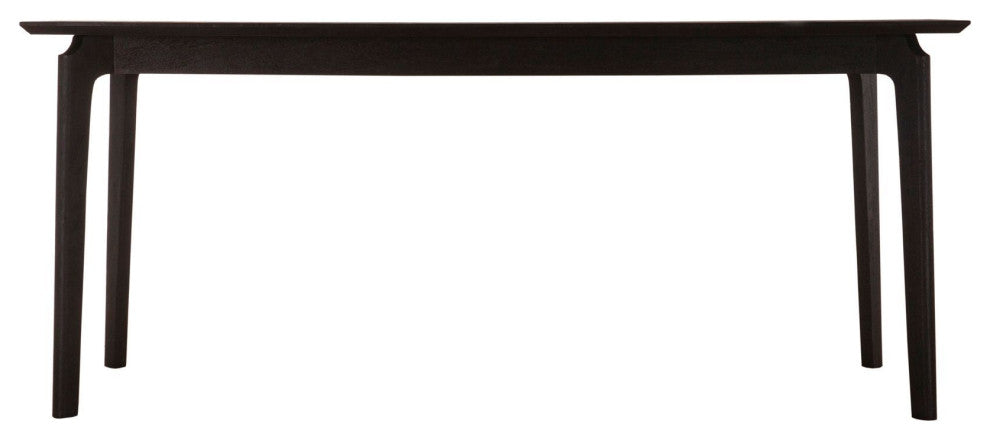 Kenzo 60"� Mango Wood Small Dining Table, Black