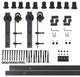 Sliding Barn Door Hardware for Double Door, Classic Design, 12'