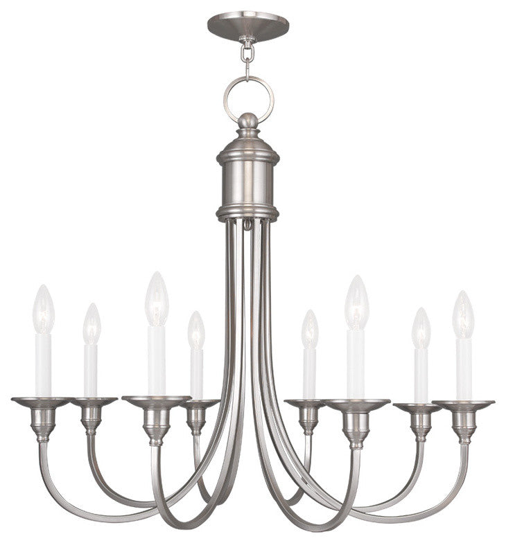 Cranford Chandelier, Brushed Nickel