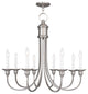 Cranford Chandelier, Brushed Nickel