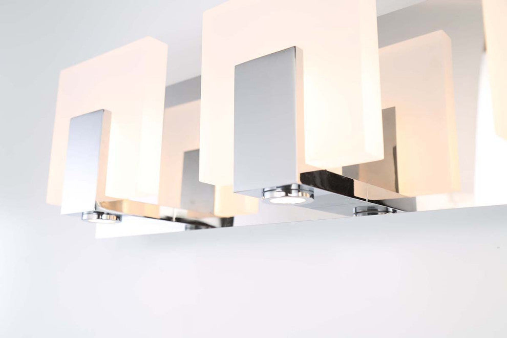 Canmore 4 Light LED Bath Bar Black