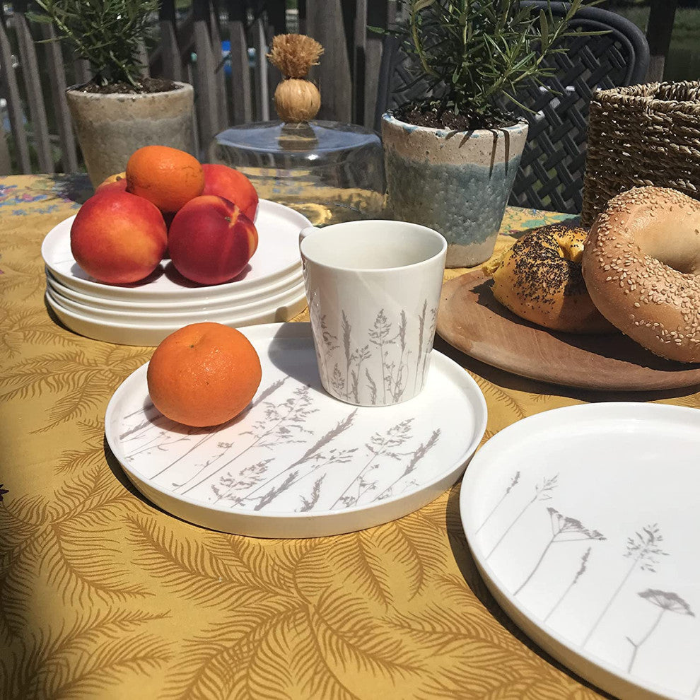 6 Piece Meadow Flower Plate Set