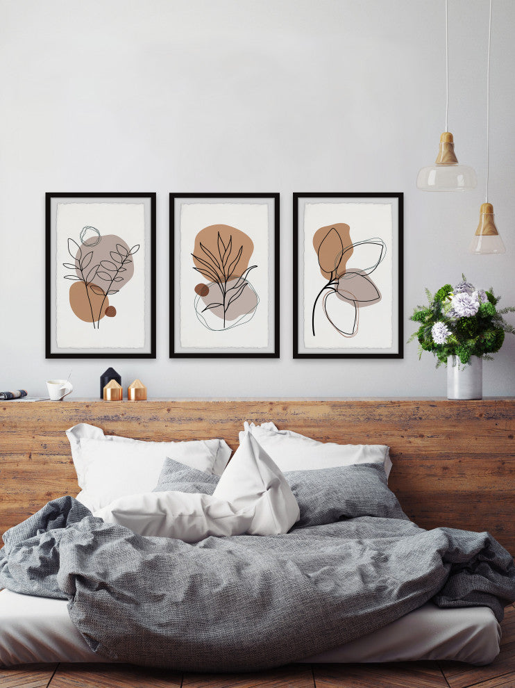 Ferns Grow Triptych, 3-Piece Set, 8x12 Panels