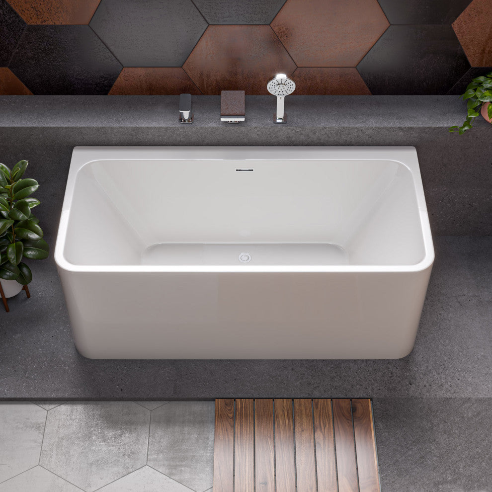 ALFI brand Polished Chrome Deck Mounted Tub Filler with Hand Held Showerhead