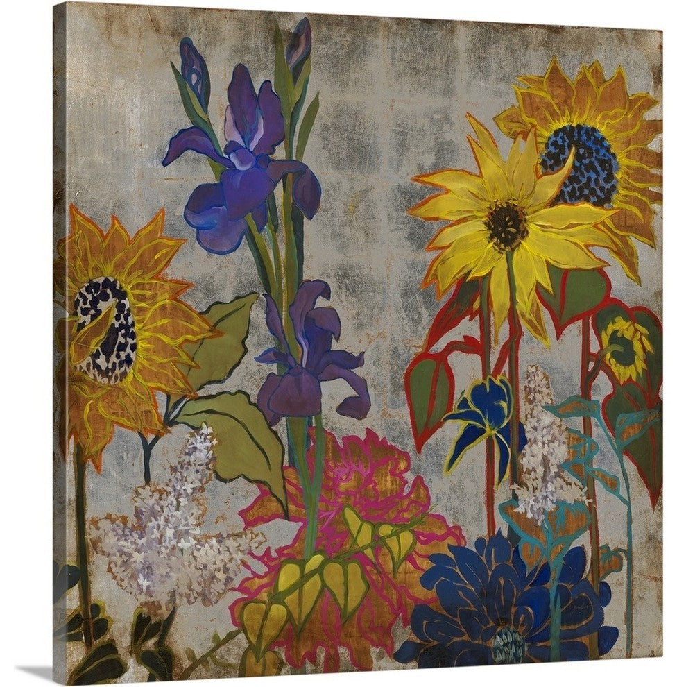 "Garden of Earthly Delights" Wrapped Canvas Art Print, 30"x30"x1.5"