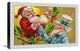 "Santa with Uncle Sam Litho" Canvas by Hollywood Photo Archive, 22x15"
