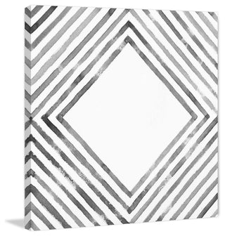 "Square in Depth" Painting Print on Canvas