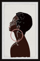 "Pink Earrings" Framed Painting Print, 24x36