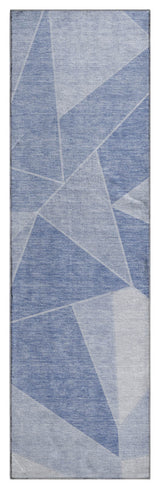 Premium Machine Washable Mayfield AMF636 Sky 2'3" x 7'6" Runner Rug