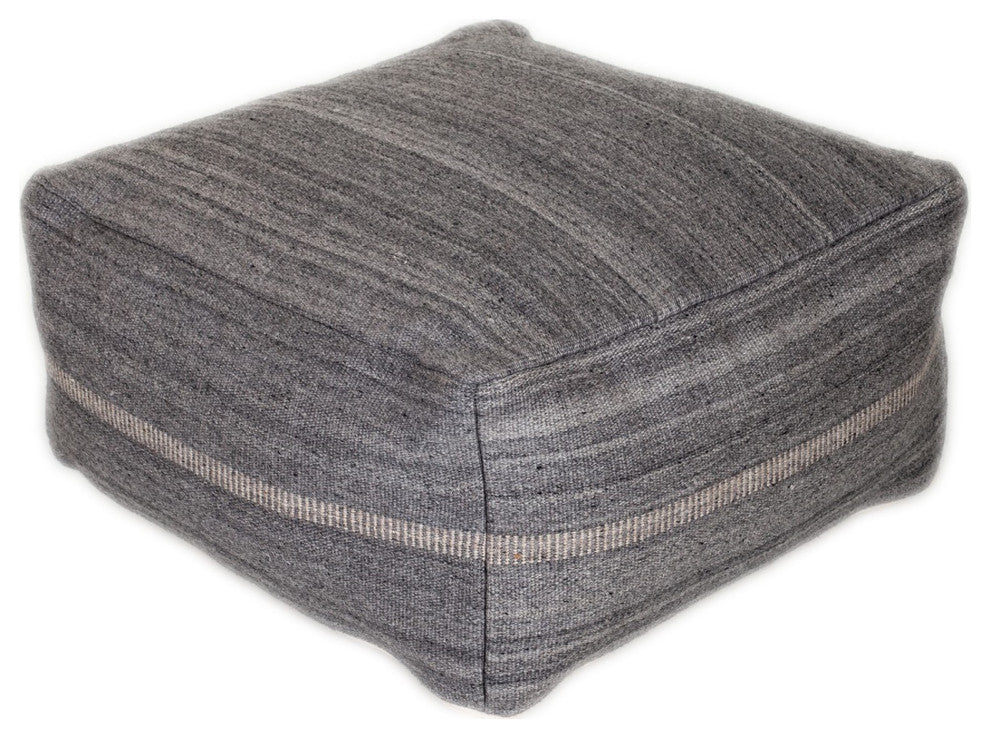 Steel Grey Stylish Pouf