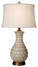 Jane Seymour -Westlake Table Lamp with Round Self Fabric Trimmed Shade