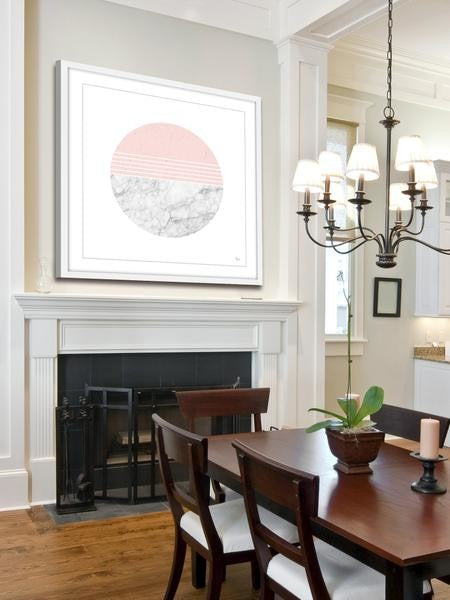 "Ions Effect" Framed Painting Print, 12"x12"