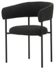 Cassia Licorice Boucle Fabric Dining Chair