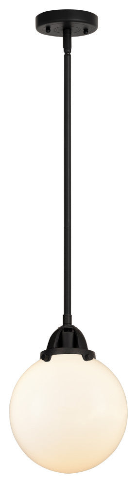 Beacon Mini Pendant, Matte Black, Matte White, Matte White