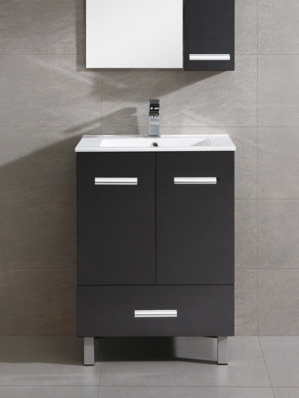 Fine Fixtures Atwood Vanity, Black, 24"