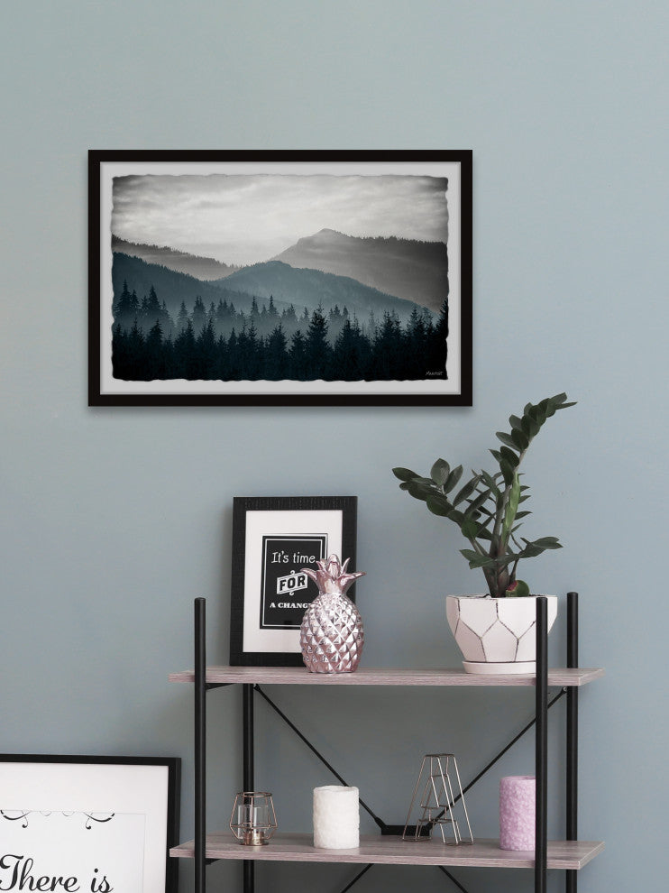"A Night on the Mountain" Framed Painting Print, 30x20